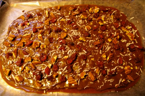 The newly created Christmas version of the toffee. 